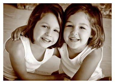 two girls portrait